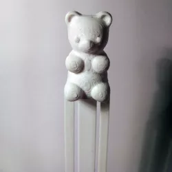 Playful Gummy Bear Bookmark 3D print model