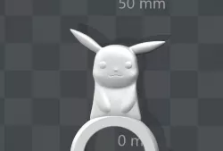 Pokemon Fidget Spinner Pikachu 3D print model