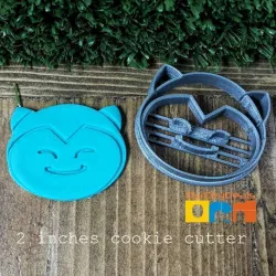 Pokemon Snorlax Head Cookie Cutter 3D print model