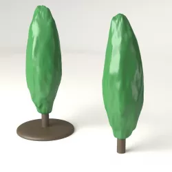 Printable cypress tree for architecture props 3D print model