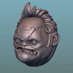 Pudge head 3D print model