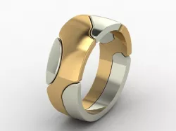 Puzzle ring 3D print model