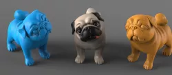 Question Pug 3D print model
