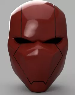 Red Hood Helmet Batman Version 2 3D print model