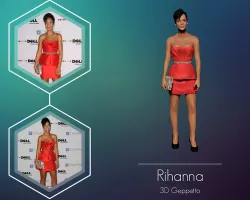 Rihanna 3D Model ready for 3d print 3D print model