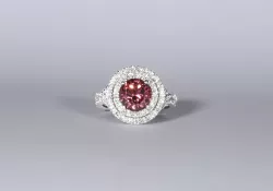 ring diamond pink 3D print model