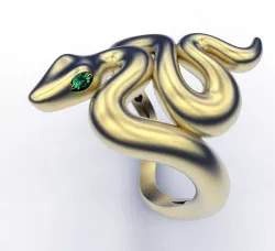 Ring Hiding Snake 3D print model