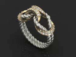 Rope ring 3D print model