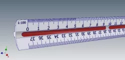 Scale ruler 3D print model