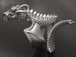 Scary Dragon ring - original 3D print model