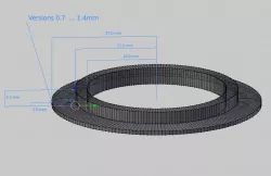 Seal for Kitchen Sink Strainer Plug 3D print model