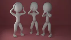 See no evil - puppet 3D print model