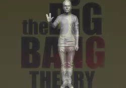 Sheldon Cooper Big Bang Theory 3D printing ready stl obj formats 3D print model