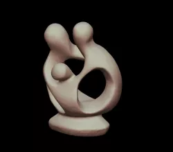 Shona Family Of Three 3D print model
