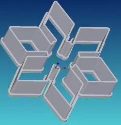 Snowflake cookie cutter 4 Frozen 3D print model