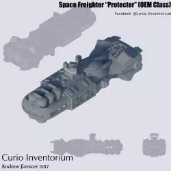 Space Freighter Protector 3D print model