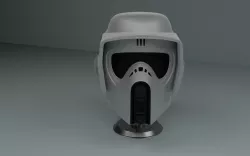 Star Wars Stormtrooper Biker Scout Helmet 3D print model