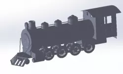 steam train 3D print model