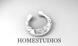 Steampunk Men earring 3D print model