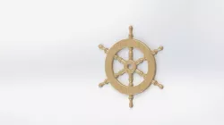 Steering wheel ship 3d print 3D print model