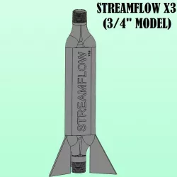 STREAMFLOW X3 - 3-4in Vortex Generator 3D print model