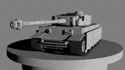 tank tiger 3D print model