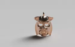 Tiger Kabuki Pendant 3D print model