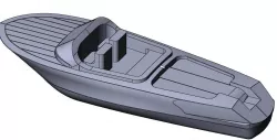 Toy boat 3D print model