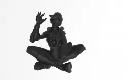 Tracer cadet oxton Overwatch OW 3D print model