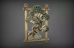 tree pendant 3D print model