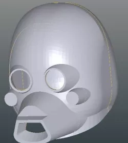 Tusken Raider Head 3D print model
