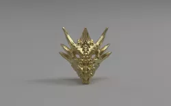 Umbral Dragon Pendant 3D print model