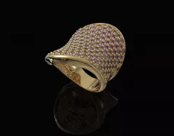 Wave Ring 3D print model