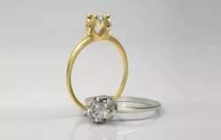 Wedding Ring  Jewelry ring  Women ring model 009 3D print model