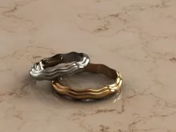 wedding rings obr 01 3D print model