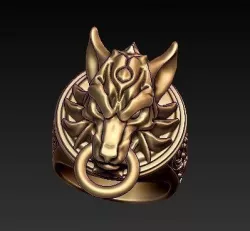 wolf ring final fantasy  3D print model