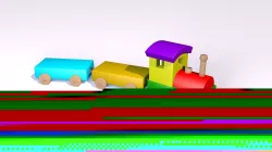 Wood Train Toy 3D print model