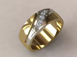  Zigzag ring 3D print model