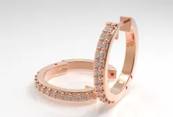 2 pieces earring 3D print model