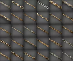 3 Set - Chains and Bracelets - 61-90 - 30 pcs - STL and 3DM 3D print model