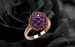 343 Diamond Ring for women 3D print model