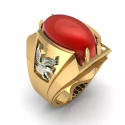 360 Ruby Men Ring 3D print model
