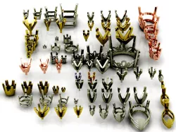 3D Modeler tool package of rings heads 3D print model