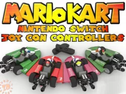 4 for 1 Mario Kart N Friends Nintendo Switch Joy Con Controllers 3D print model