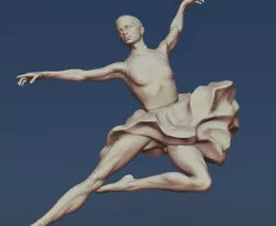 A Dancer 3D print model