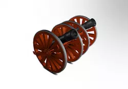 AC DC Cannon miniature 3D print model