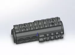 AKSU ris rail part 3D print model
