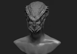Alien Head 3 3D print model