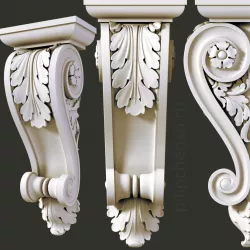 Architectural bracket 3D print model