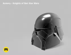 Armory helmet - Knights of Ren - Star Wars universe 3D print model